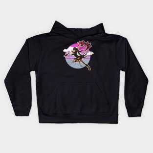 anime samuri warrior Kids Hoodie